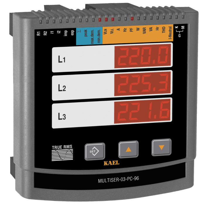 Kael  MULTISER-03-pc-96 ŞEBEKE ANALİZÖRÜ TFT EKRAN