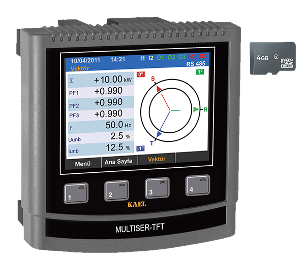 Kael  MULTISER-05-PC-TFT ŞEBEKE ANALİZÖRÜ TFT EKRAN