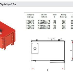 Gersan 160A MCCB TİP PLUG-IN ÇIKIŞ KUTUSU P-MCCB160