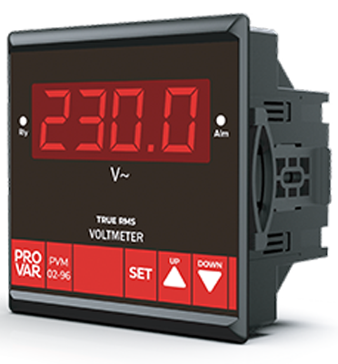 Provar (PVM-03-72) 72x72 Dijital Voltmetre 3 Fazlı Setli AC 10V..850V