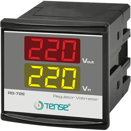 Tense (RG-72E) Dijital Voltmetre(Regülatörler için) 72x72mm (1-300V AC) Ekonomik Seri