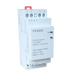 Vteke GERİLİM TRANSDÜSERİ, 0-500V, ÇIKIŞ: 1-5V, UN: 24V