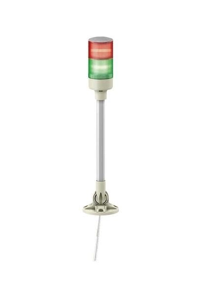Schneider (XVGB2M) IP40     Montaj ayağı ve döndürülebilir dirsek ile bağlantı   2 KatKırmızı &Yeşil   φ60mm  Monoblok Şeffaf dış yüzey Işıklı Kolonlar   24V AC/DC   LED Sabit ışıklı