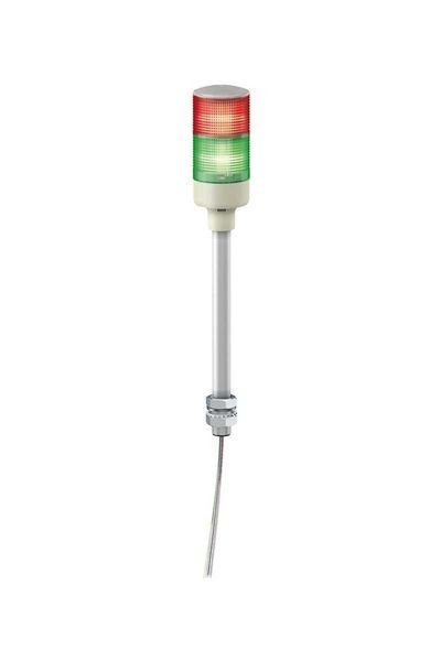 Schneider (XVGB2ST) IP23 Kornalı   Montaj ayağı ile doğrudan  bağlantı   2 KatKırmızı &Yeşil  φ60mm  Monoblok Şeffaf dış yüzey Işıklı Kolonlar   24V AC/DC   LED Sabit ışıklı