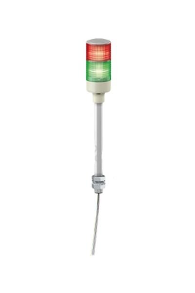 Schneider (XVGB2T) IP23 Montaj ayağı  ile doğrudan bağlantı  2 Kat   Kırmızı &Yeşil  φ60mm  Monoblok Şeffaf dış yüzey Işıklı Kolonlar   24V AC/DC   LED Sabit ışıklı