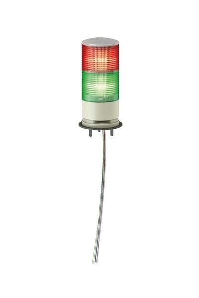 Schneider (XVGB2W) IP53   Doğrudan bağlantı   2 Kat  Kırmızı &Yeşil     φ60mm  Monoblok Şeffaf dış yüzey Işıklı Kolonlar   24V AC/DC   LED Sabit ışıklı