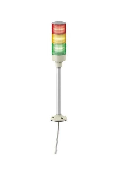 Schneider (XVGB3H) IP53     Montaj ayağı ve alt plaka ile bağlantı  3Kat  Kırmızı & Sarı & Yeşil   φ60mm  Monoblok Şeffaf dış yüzey Işıklı Kolonlar   24V AC/DC   LED Sabit ışıklı