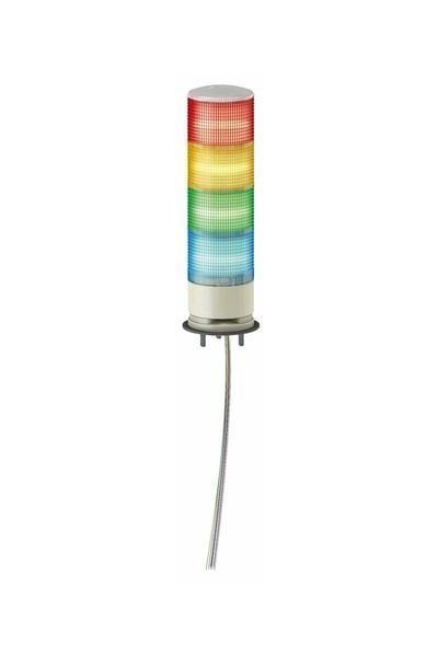 Schneider (XVGB4W) IP53   Doğrudan bağlantı   4Kat   Kırmızı & Sarı & Yeşil & Mavi   φ60mm  Monoblok Şeffaf dış yüzey Işıklı Kolonlar   24V AC/DC   LED Sabit ışıklı