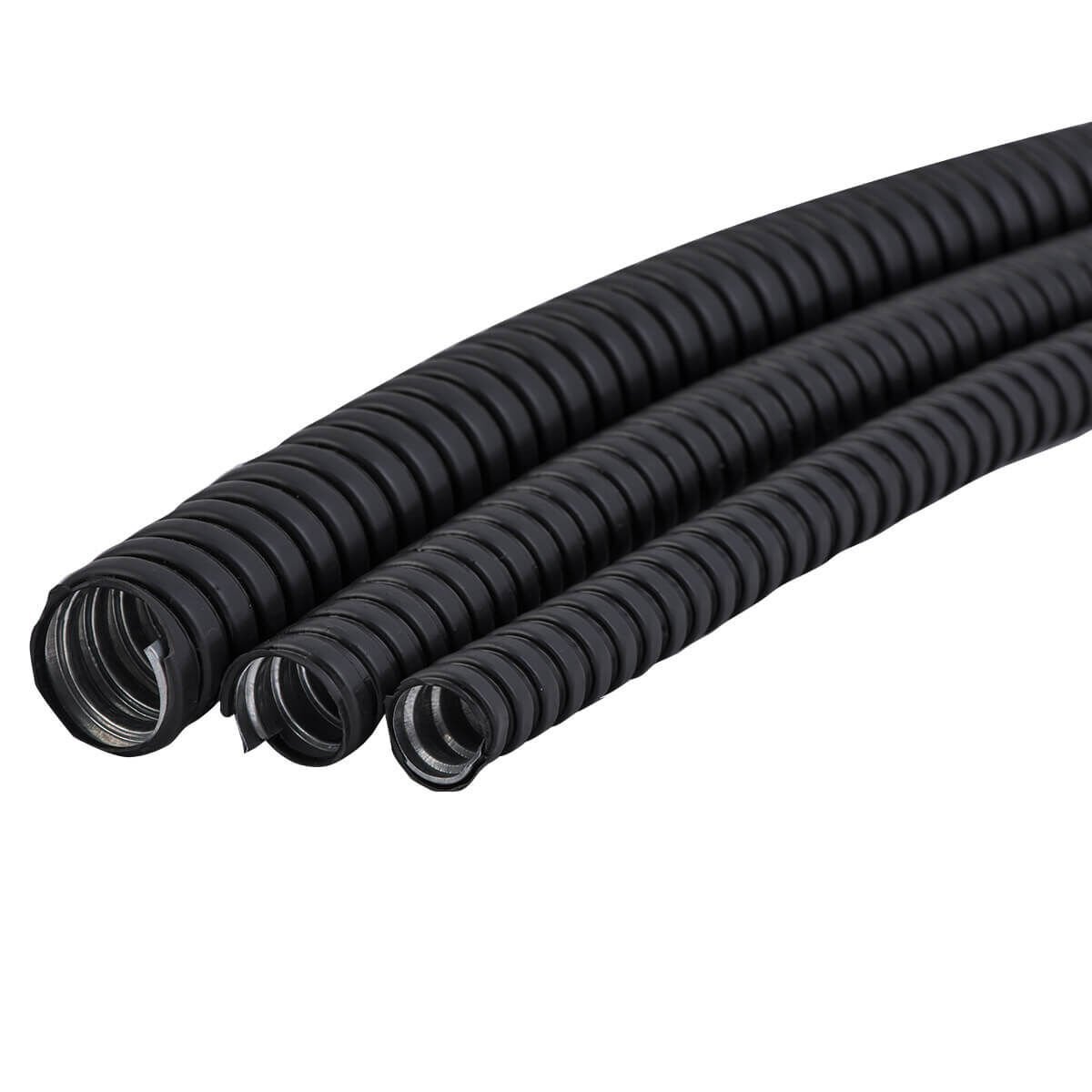 Zeybek 16 mm İzoleli Çelik Spiral Boru (1 metre)